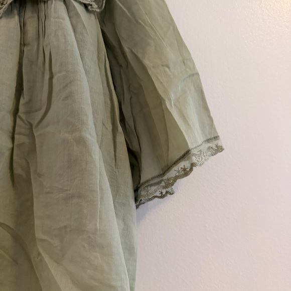 Free People Light Green Ruffle Top - Picture 3 of 7